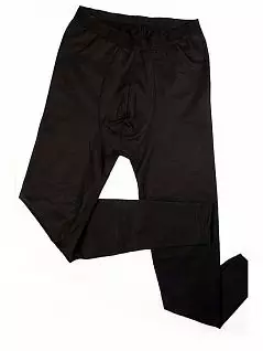 Комфортные кальсоны из двойного слоя трикотажной ткани черного цвета E5 Underwear RT27786
